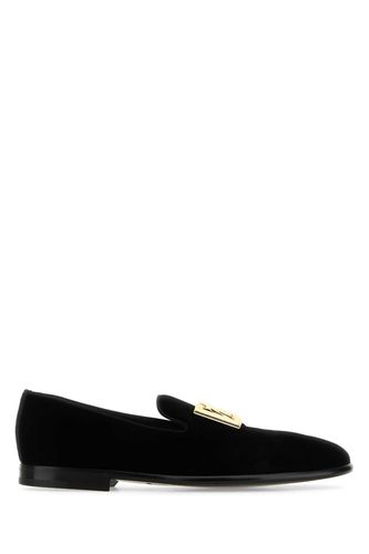 Black Velvet Loafers - Dolce & Gabbana - Modalova