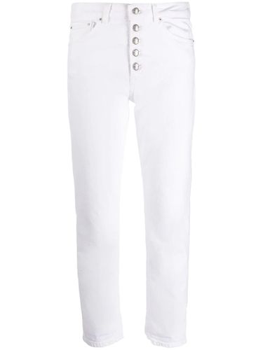 Dondup White Cotton Trousers - Dondup - Modalova