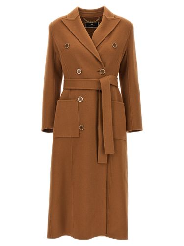 Double-breasted Coat - Elisabetta Franchi - Modalova