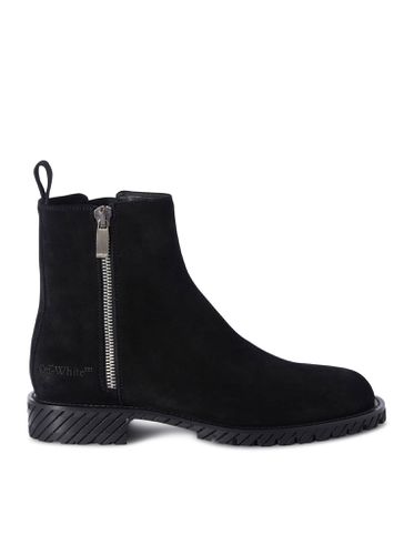 Off-White Military Suede Ankle Boot - Off-White - Modalova