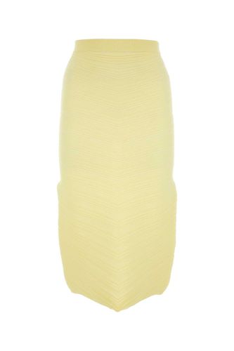 Yellow Stretch Cotton Blend Skirt - Bottega Veneta - Modalova