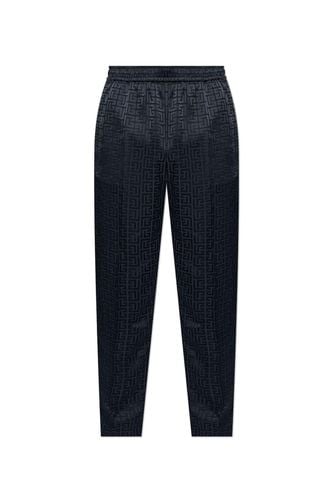 All-over Monogrammed Trousers - Balmain - Modalova