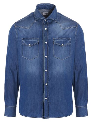 Cotton Denim Shirt - Brunello Cucinelli - Modalova