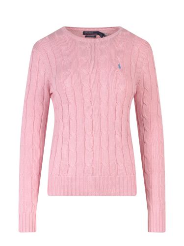 Rib Trim Plain Knitted Sweatshirt - Ralph Lauren - Modalova