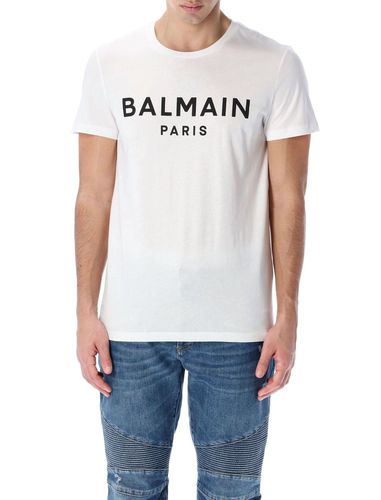 Balmain Logo Print Crewneck T-shirt - Balmain - Modalova