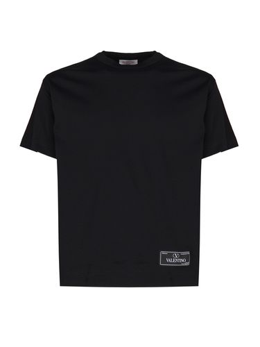 Valentino Cotton Logo T-shirt - Valentino - Modalova