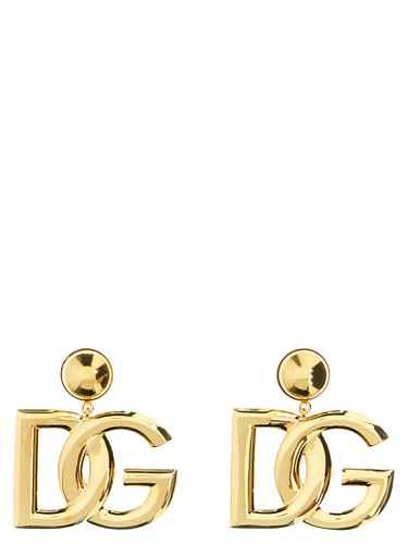 Crystal Logo Earrings - Dolce & Gabbana - Modalova