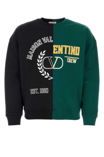 Two-tone Cotton Oversize Sweatshirt - Valentino Garavani - Modalova