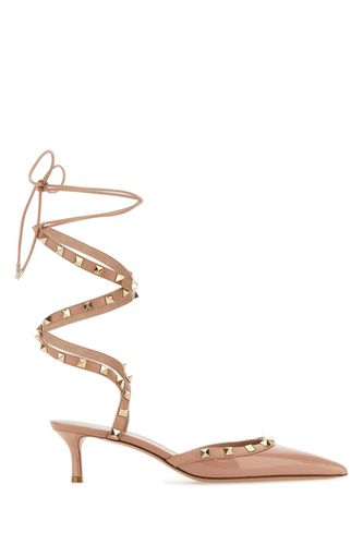 Powder Pink Leather Rockstud Pumps - Valentino Garavani - Modalova