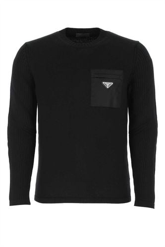 Prada Black Wool Sweater - Prada - Modalova