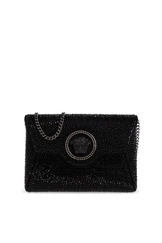 Medusa Plaque Embellished Clutch Bag - Versace - Modalova