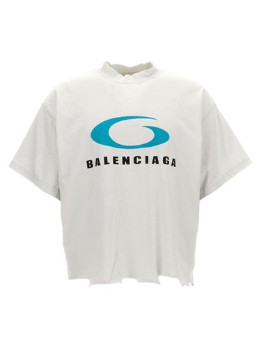 Loop Sports Icon Cropped T-shirt - Balenciaga - Modalova