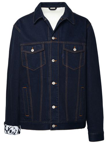 Burberry Indigo Blue Cotton Jacket - Burberry - Modalova