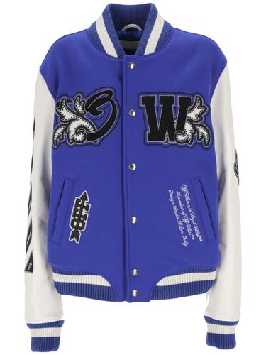 Off-White Buttoned Varsity Jacket - Off-White - Modalova