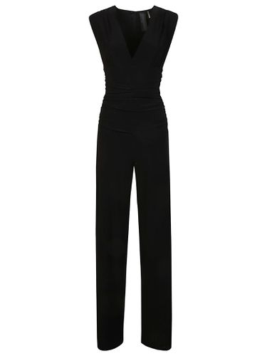 Norma Kamali V Neck Jumpsuit - Norma Kamali - Modalova