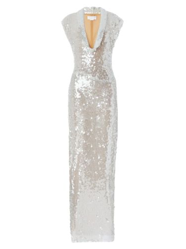 Genny Beige Sequin Dress - Genny - Modalova