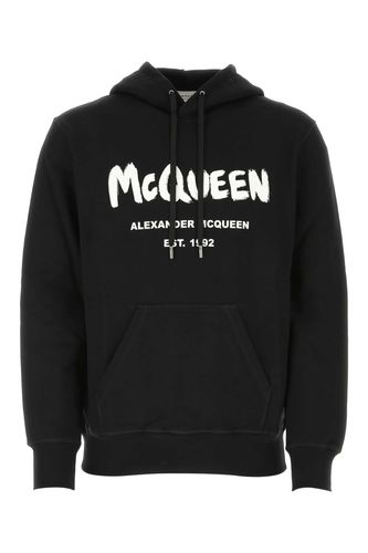Black Stretch Cotton Sweatshirt - Alexander McQueen - Modalova
