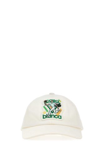 White Cotton Baseball Cap - Casablanca - Modalova