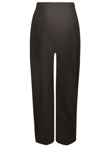 High Waist Loose Leg Trousers - Alessandro Vigilante - Modalova