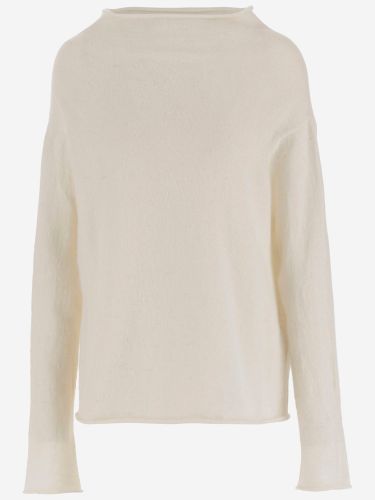 Wool Blend Shoulder Boatneck Sweater - Lauren Manoogian - Modalova