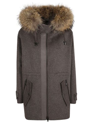 Parka C/imbottito E Bordo Pelliccia - Parosh - Modalova