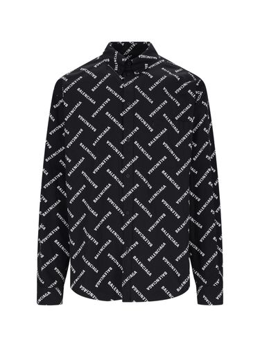 Allover Logo Printed Shirt - Balenciaga - Modalova