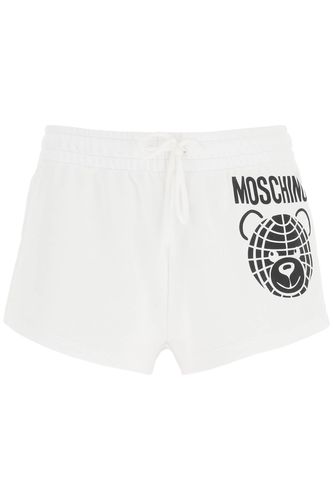 Sporty Shorts With Teddy Print - Moschino - Modalova