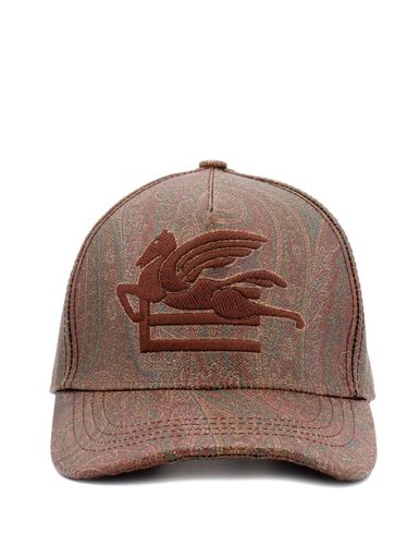 Etro Paisley Hat In Brown Cotton - Etro - Modalova