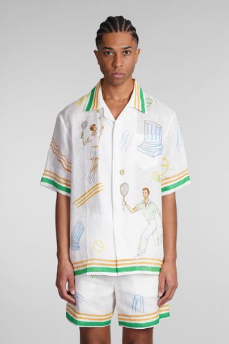 Casablanca Shirt In Beige Linen - Casablanca - Modalova