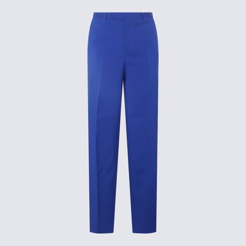 Silk-wool Blend Trousers - Versace - Modalova