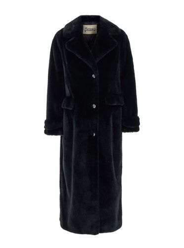 Herno Cappotto Visone Faux Fur - Herno - Modalova