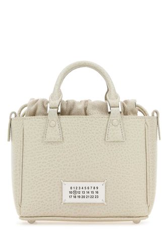 Chalk Leather 5ac Tote Horizontal Handbag - Maison Margiela - Modalova