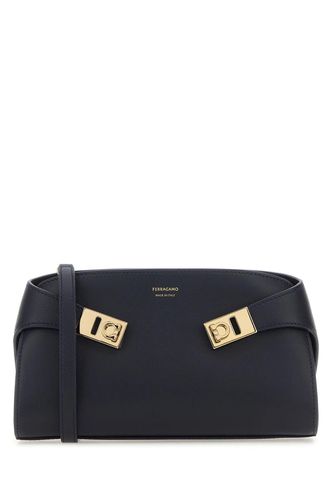 Blue Leather Crossbody Bag - Ferragamo - Modalova