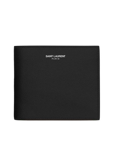 Wallet In Leather With Coin Purse - Saint Laurent - Modalova