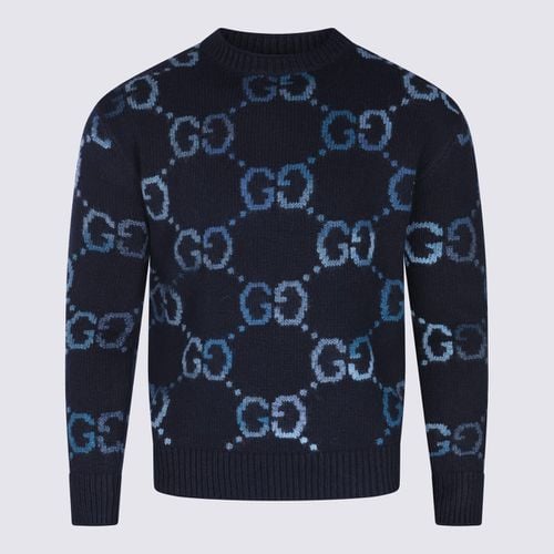 Gucci Navy Wool Knitwear - Gucci - Modalova