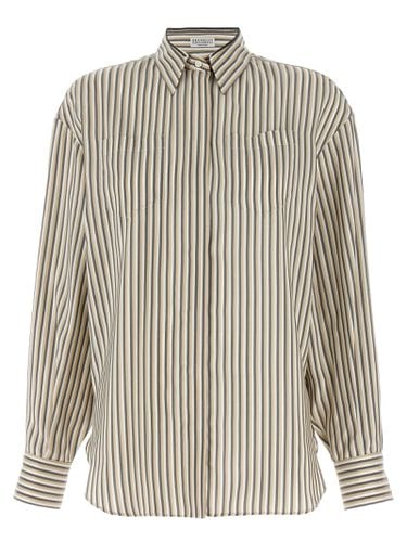 Brunello Cucinelli Striped Shirt - Brunello Cucinelli - Modalova