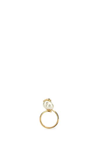 Gold Metal Vlogo Signature Ring - Valentino Garavani - Modalova