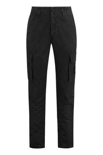 Stretch Cotton Cargo Trousers - Stone Island - Modalova