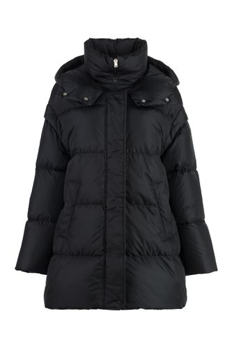 Hooded Techno Fabric Down Jacket - Herno - Modalova