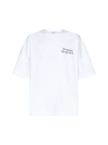 Oversize Logo T-shirt - Alexander McQueen - Modalova