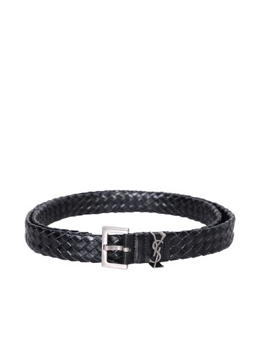 Saint Laurent Logo Black Belt - Saint Laurent - Modalova