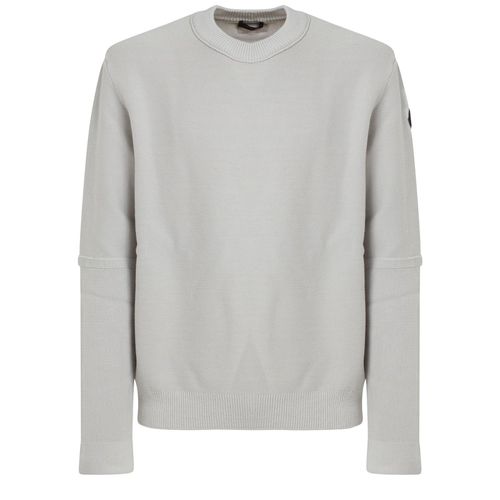 Moncler Logo Patch Crewneck Sweater - Moncler - Modalova