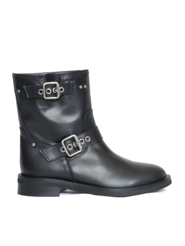 Via Roma 15 Black Biker Boots - Via Roma 15 - Modalova