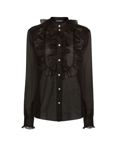 Plastron And Ruffle Shirt - Dolce & Gabbana - Modalova