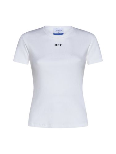 Off-White White T-shirt With Logo - Off-White - Modalova