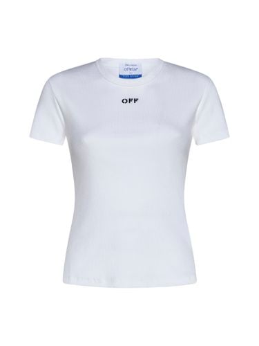 Off-White White T-shirt With Logo - Off-White - Modalova