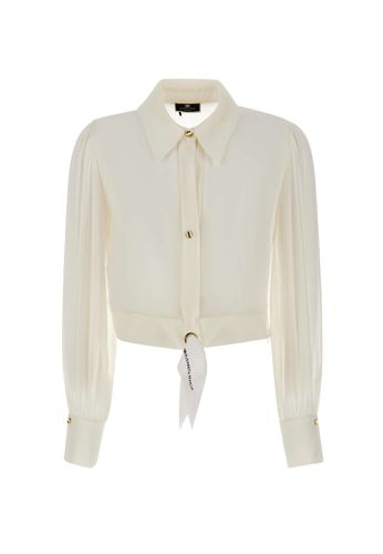 Events Silk Georgette Shirt - Elisabetta Franchi - Modalova