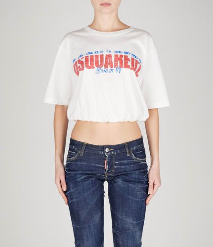 Dsquared2 White Cotton T-shirt - Dsquared2 - Modalova