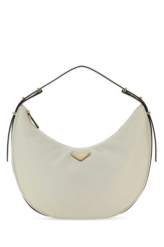 White Leather Big Arquã¨ Handbag - Prada - Modalova