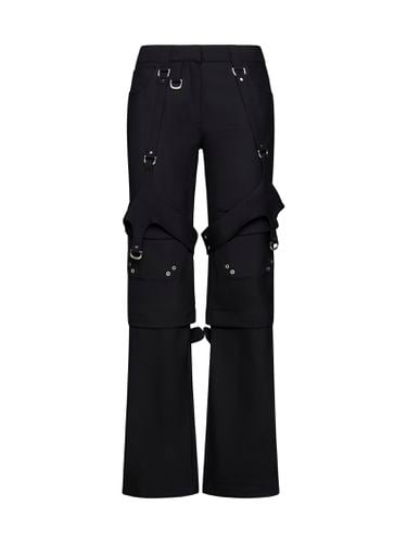 Wool Blend Cargo Zip Trousers - Off-White - Modalova